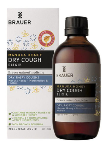 Brauer Manuka Honey Dry Cough Elixir 200ml